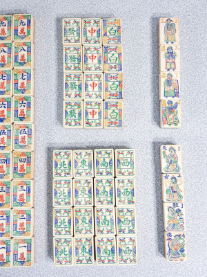 Gioco del Mah Jong con manuale di gioco e scatola originale. Cina, Anni 30