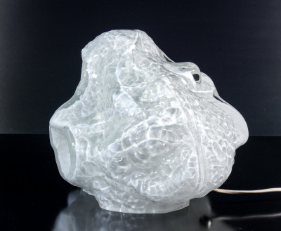 Lampada da tavolo mod. Osso design Carlo NASON per MAZZEGA, in vetro soffiato. Italia, Anni 70
