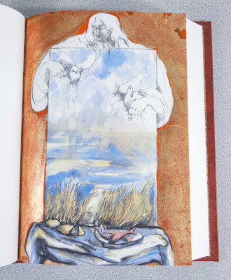 LIBRO D'ORE, Selezione di canti biblici nella traduzione poetica di David Maria TUROLDO, con opere di Ugo RIVA. Numerata 808/975. FMR. Bologna, 2006