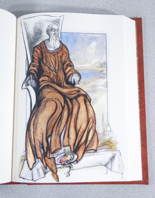 LIBRO D'ORE, Selezione di canti biblici nella traduzione poetica di David Maria TUROLDO, con opere di Ugo RIVA. Numerata 808/975. FMR. Bologna, 2006