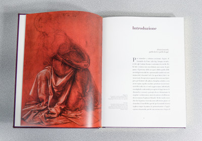 Libro da collezione LEONARDO Il Genio, edizione limitata e numerata 202/300, bassorilievo in bronzo. Scripta Maneant per Priuli & Verlucca. Italia, 2018