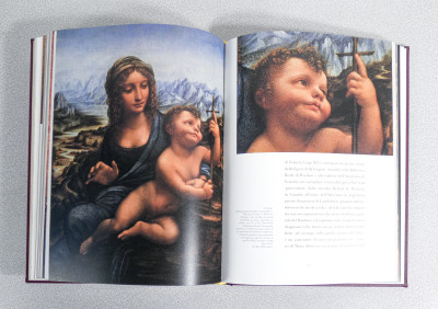 Libro da collezione LEONARDO Il Genio, edizione limitata e numerata 202/300, bassorilievo in bronzo. Scripta Maneant per Priuli & Verlucca. Italia, 2018