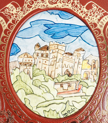Libro da collezione ROCCHE, CASTELLI e ANTICHI MANIERI Piemonte, con formella di Ugo NESPOLO. Edizione limitata e numerata 674/999. ARS Edizioni d'Arte. Italia, 1998