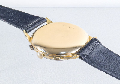 Cronografo da polso VETTA 130, cassa in oro 18k cal. Valjoux 23. Svizzera, Anni 40
