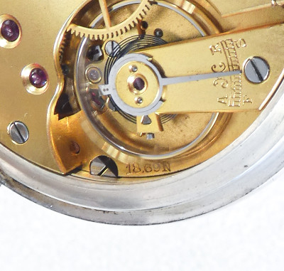 Orologio da tasca LONGINES cal 18.69N in argento 800. Svizzera, Anni 40