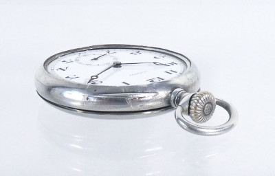 Orologio da tasca LONGINES cal 18.69N in argento 800. Svizzera, Anni 40