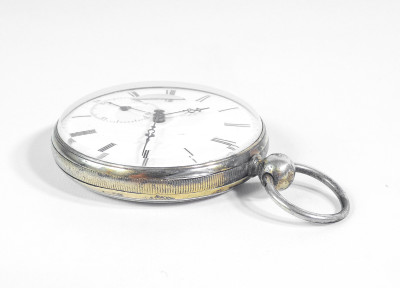 Orologio da tasca con carica a chiavetta M. I. TOBIAS, con custodia/espositore. Liverpool, Metà Ottocento