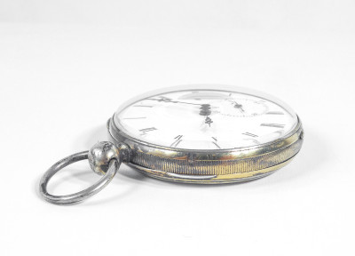 Orologio da tasca con carica a chiavetta M. I. TOBIAS, con custodia/espositore. Liverpool, Metà Ottocento