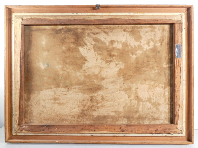 Dipinto a olio su tela di Cesare BENTIVOGLIO, Paesaggio montano. Italia, Prima metà del Novecento