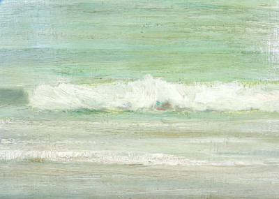 Dipinto a olio su tavola di Pietro FRAGIACOMO, Marina. Italia, Fine Ottocento