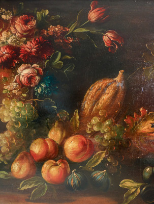 Natura morta in olio su tela. Primo Novecento