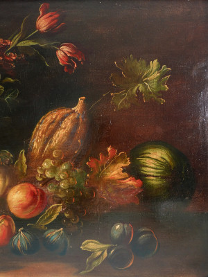 Natura morta in olio su tela. Primo Novecento