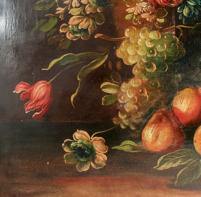 Natura morta in olio su tela. Primo Novecento