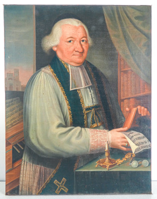 Dipinto a olio su tela di Stefano CHIANTORE, Ritratto di uomo. Italia, 1796