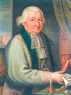 Dipinto a olio su tela di Stefano CHIANTORE, Ritratto di uomo. Italia, 1796