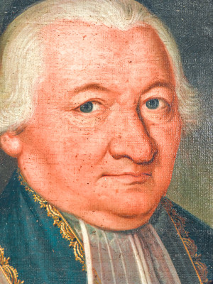 Dipinto a olio su tela di Stefano CHIANTORE, Ritratto di uomo. Italia, 1796
