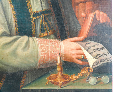 Dipinto a olio su tela di Stefano CHIANTORE, Ritratto di uomo. Italia, 1796
