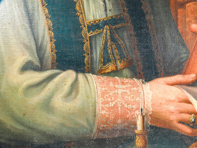 Dipinto a olio su tela di Stefano CHIANTORE, Ritratto di uomo. Italia, 1796