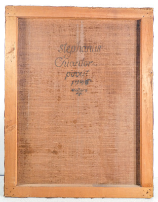 Dipinto a olio su tela di Stefano CHIANTORE, Ritratto di uomo. Italia, 1796