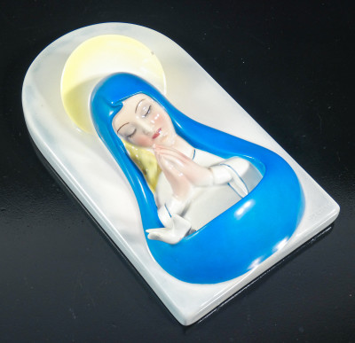 Acquasantiera in ceramica di Pietro SPERTINI per LENCI. Torino, Anni 30