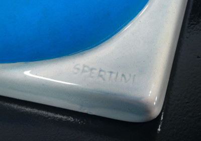Acquasantiera in ceramica di Pietro SPERTINI per LENCI. Torino, Anni 30