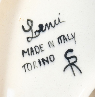 Acquasantiera in ceramica di Pietro SPERTINI per LENCI. Torino, Anni 30