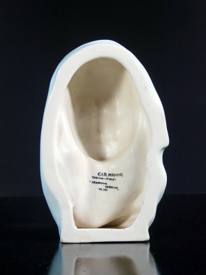 Scultura in ceramica C.I.A. Manna, Madonna sorriso, n. 101 Torino, Anni 40