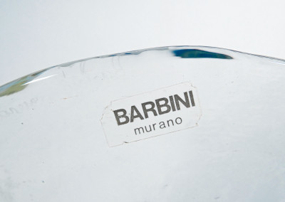Scultura in vetro sonoro soffiato, design Alfredo BARBINI. Murano, Anni 70