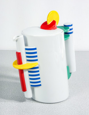 Servizio da caffé Color, design Marcello MORANDINI per ROSENTHAL, scatola e certificato originali. Germania, 1989