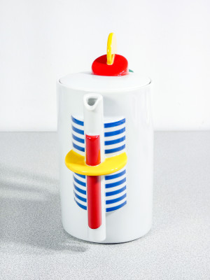 Servizio da caffé Color, design Marcello MORANDINI per ROSENTHAL, scatola e certificato originali. Germania, 1989