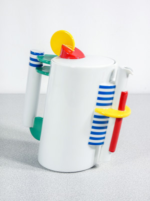 Servizio da caffé Color, design Marcello MORANDINI per ROSENTHAL, scatola e certificato originali. Germania, 1989