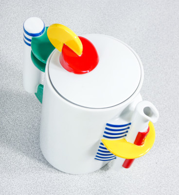 Servizio da caffé Color, design Marcello MORANDINI per ROSENTHAL, scatola e certificato originali. Germania, 1989