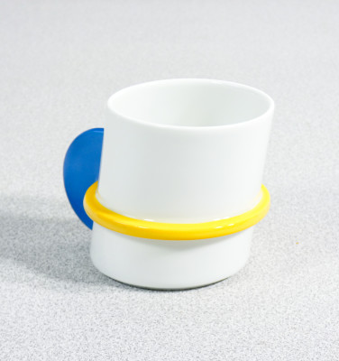 Servizio da caffé Color, design Marcello MORANDINI per ROSENTHAL, scatola e certificato originali. Germania, 1989