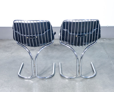Set di quattro sedie Radiofreccia, design Gastone RINALDI per RIMA. Italia, Anni 70