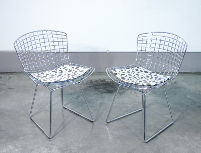 Set di quattro sedie Side Chair mod. 420, design Harry BERTOIA per KNOLL Int. USA, design 1952