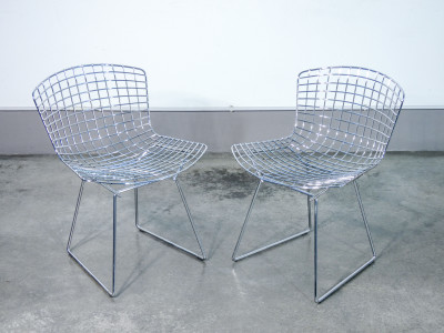 Set di quattro sedie Side Chair mod. 420, design Harry BERTOIA per KNOLL Int. USA, design 1952