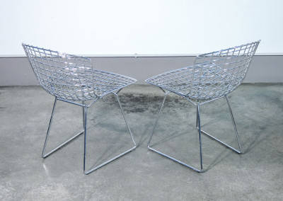 Set di quattro sedie Side Chair mod. 420, design Harry BERTOIA per KNOLL Int. USA, design 1952