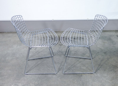 Set di quattro sedie Side Chair mod. 420, design Harry BERTOIA per KNOLL Int. USA, design 1952