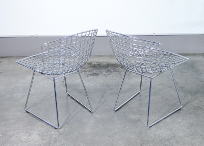 Set di quattro sedie Side Chair mod. 420, design Harry BERTOIA per KNOLL Int. USA, design 1952
