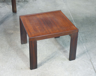 Tris di tavolini estraibili mod. 777, design Afra & Tobia SCARPA per CASSINA. Italia, Anni 60