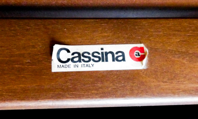 Tris di tavolini estraibili mod. 777, design Afra & Tobia SCARPA per CASSINA. Italia, Anni 60