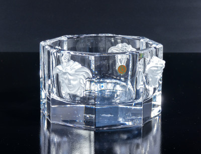 Sottobottiglia in cristallo ROSENTHAL, serie Medusa Lumiere per VERSACE. Germania, Anni 2000