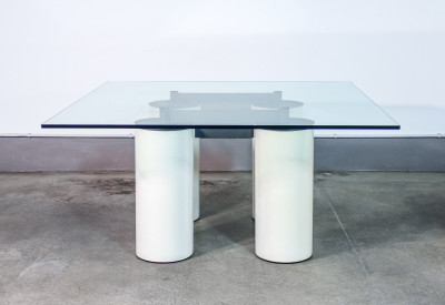 Tavolo Serenissimo design Lella & Massimo VIGNELLI per ACERBIS. Italia, Anni 80