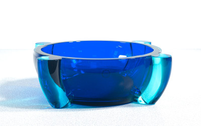 Vaso, coppa Rosamunda, design Marie Tina AUFIERO per VENINI. Italia, 1991