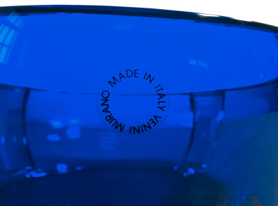 Vaso, coppa Rosamunda, design Marie Tina AUFIERO per VENINI. Italia, 1991