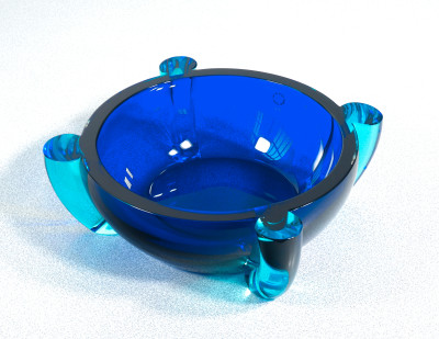 Vaso, coppa Rosamunda, design Marie Tina AUFIERO per VENINI. Italia, 1991
