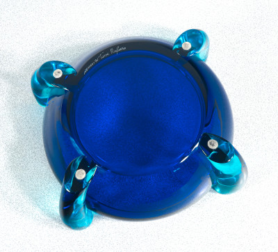 Vaso, coppa Rosamunda, design Marie Tina AUFIERO per VENINI. Italia, 1991