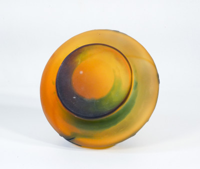 Vaso in vetro firmato Émile GALLÉ Art Nouveau. Francia, Secondo Ottocento